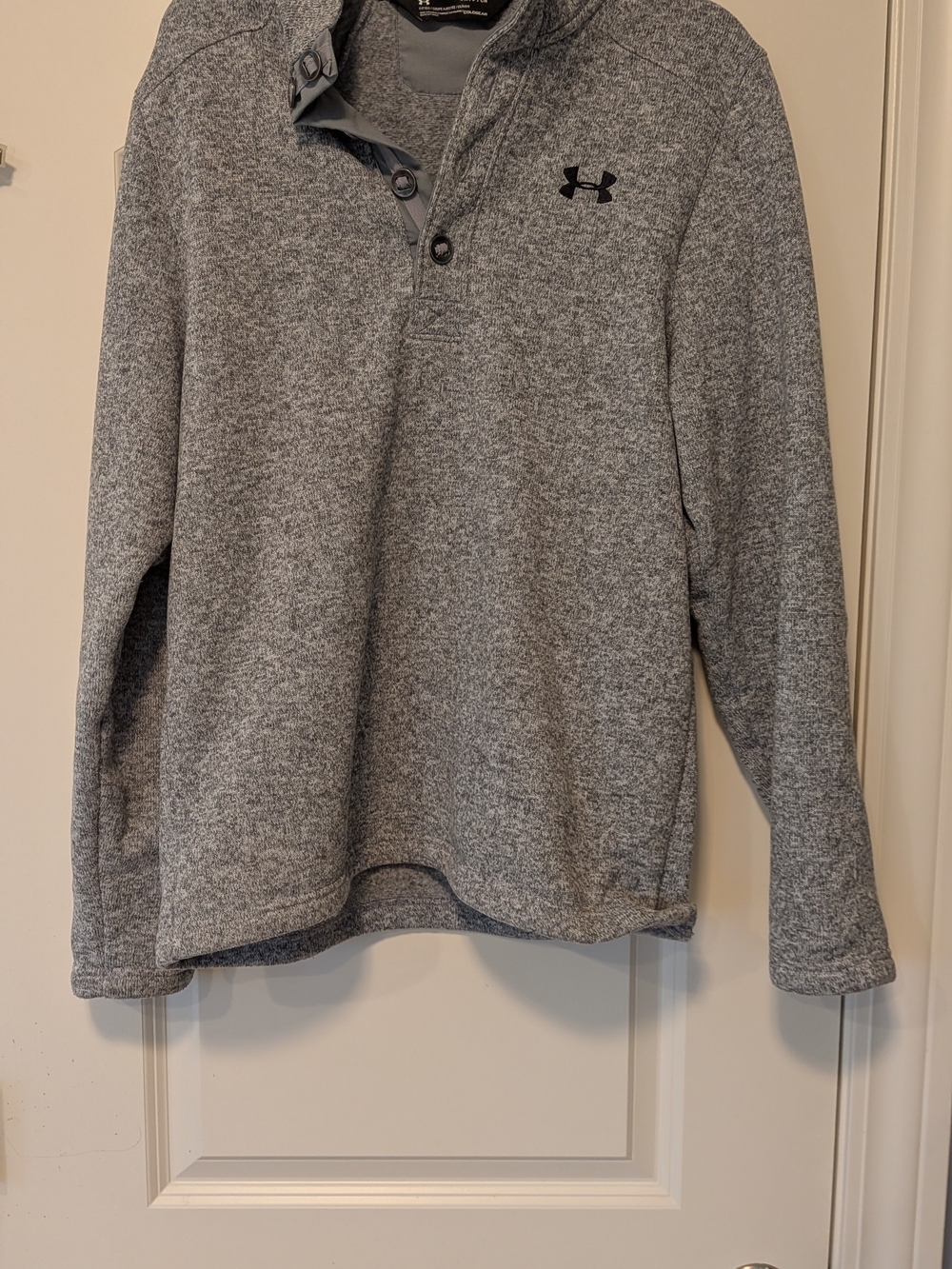 Under Armour Men's Heather Gray Quarter-Zip Pullover